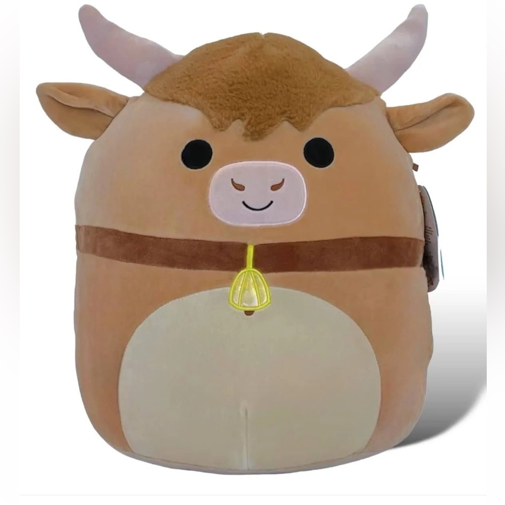 Squishmallows - Kellytoy - Calton the Highland Cow - 16 inch. Plush Toy. - Picture 1 of 14